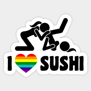 I Love Sushi Sticker